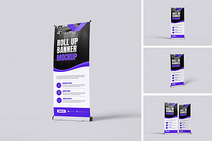 Roll Up Banner Mockup, an Advertising Mockup by Afif_studio