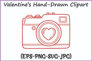 Whimsical Hand-Drawn Valentine SVG, a Seasonal Illustration by Gfx Expert Team (Thumbnail 6 of 15)