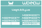 Modern Society font, a Font by weknow (Thumbnail 7 of 8)