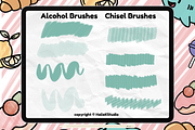 Alcohol Marker Style Procreate Brush, a Brush Add-On by HalieKStudio (Thumbnail 2 of 9)