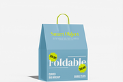 Curved Foldable Bag Mockup, a Packaging Mockup by Permadi Creative (Thumbnail 2 of 3)