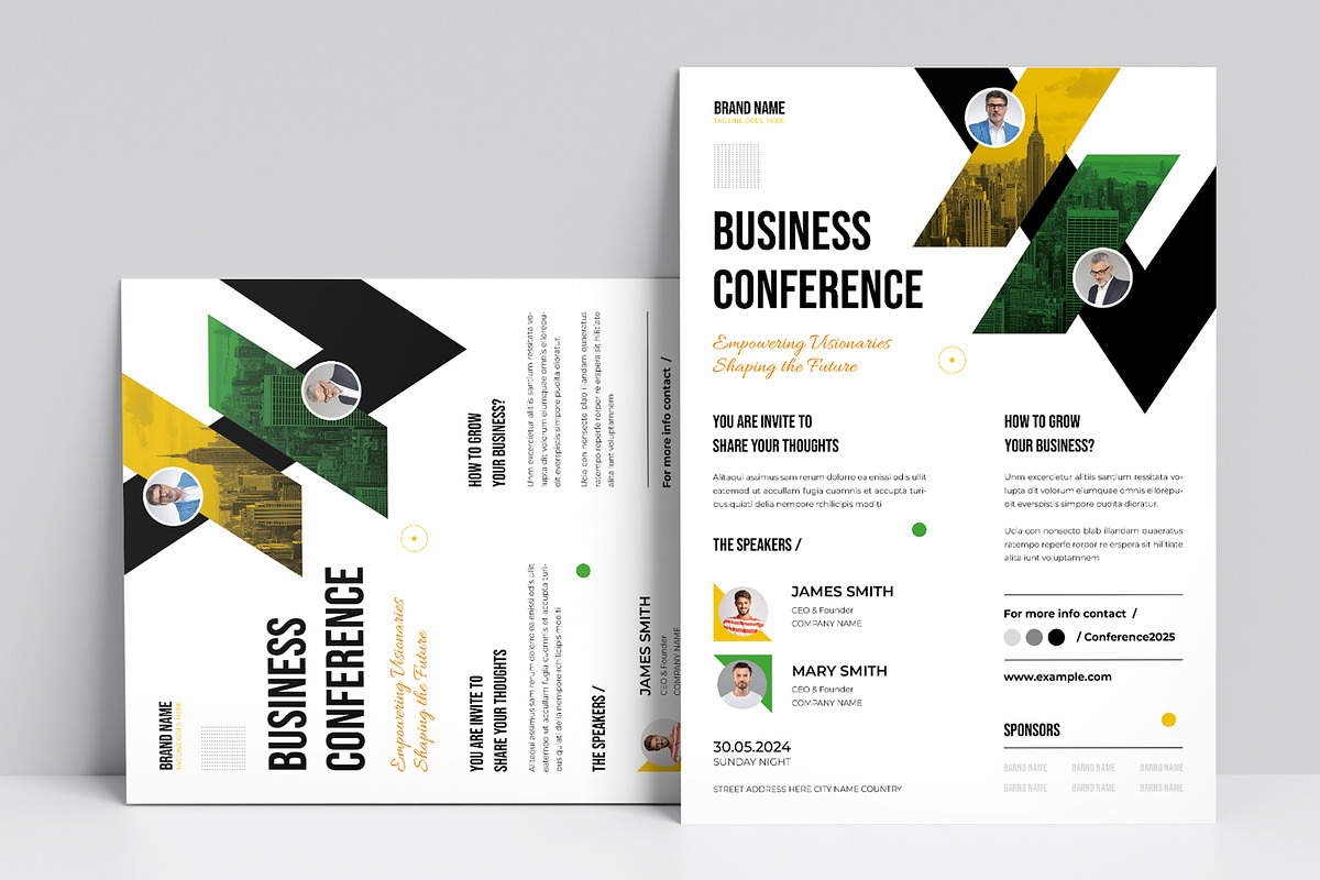 Business Conference Flyer, a Flyer Template by MightyDesign (Photo 1 of 7)