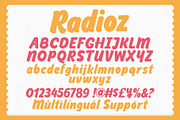 Radioz – Simply Playful Display font, a Sans Serif Font by Four Lines Std. (Thumbnail 9 of 10)