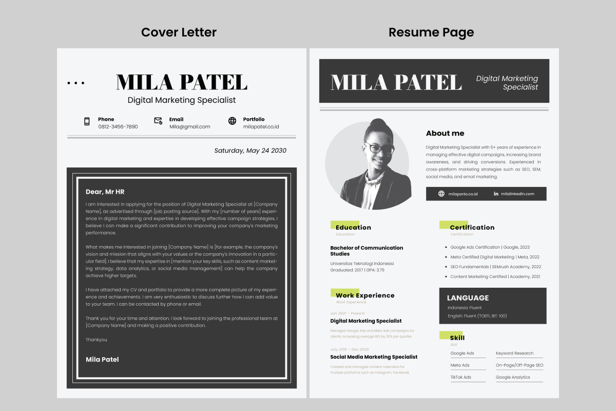 Digital Marketing CV Resume, a Resume Template by twinstd (Photo 2 of 2)