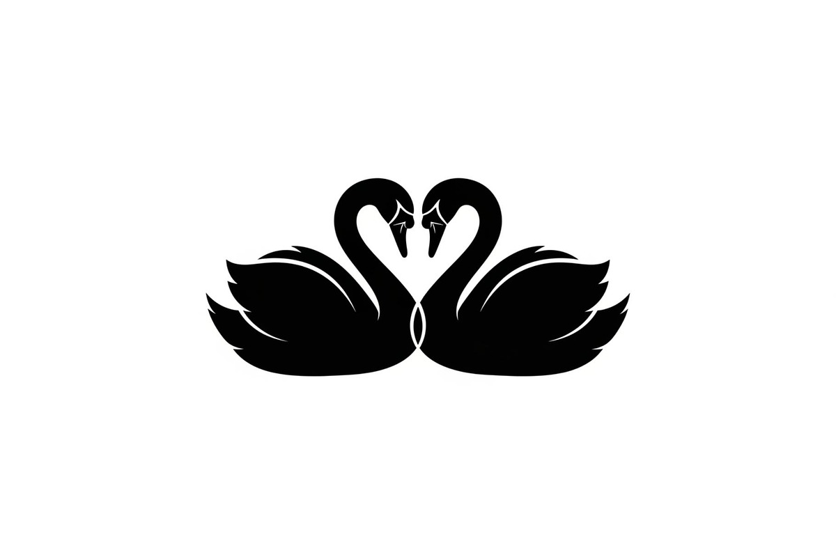 Swan Love Silhouette SVG Bundle, an Illustration by Designs_River (Photo 27 of 31)