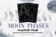 Moon phases mystical ritual cards, an Illustration by Cocoa studio by Eliza M (Thumbnail 1 of 5)