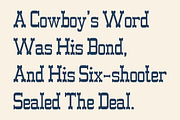 Dusty Western Font, a Slab Serif Font by Meow Creation (Thumbnail 8 of 10)