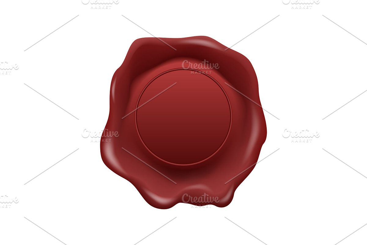 Wax Seal. Vector Set., an Object Graphic by Gomolach (Photo 4 of 11)