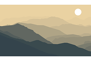 Vector Hazy Landscapes Bundle, an Illustration by BenDesigner (Thumbnail 4 of 9)