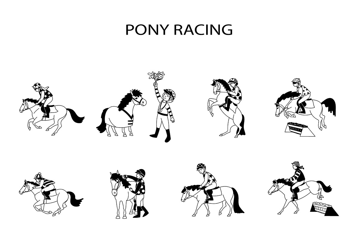 Pony racing, an Animal Illustration by Naurider (Photo 1 of 3)