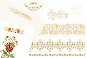 Set of vector decorative elements, a Decorative Illustration by Dainia (Thumbnail 1 of 2)