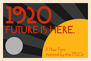 Future is Here 1920 - Geometric Font, a Sans Serif Font by Suolahti Type (Thumbnail 1 of 7)