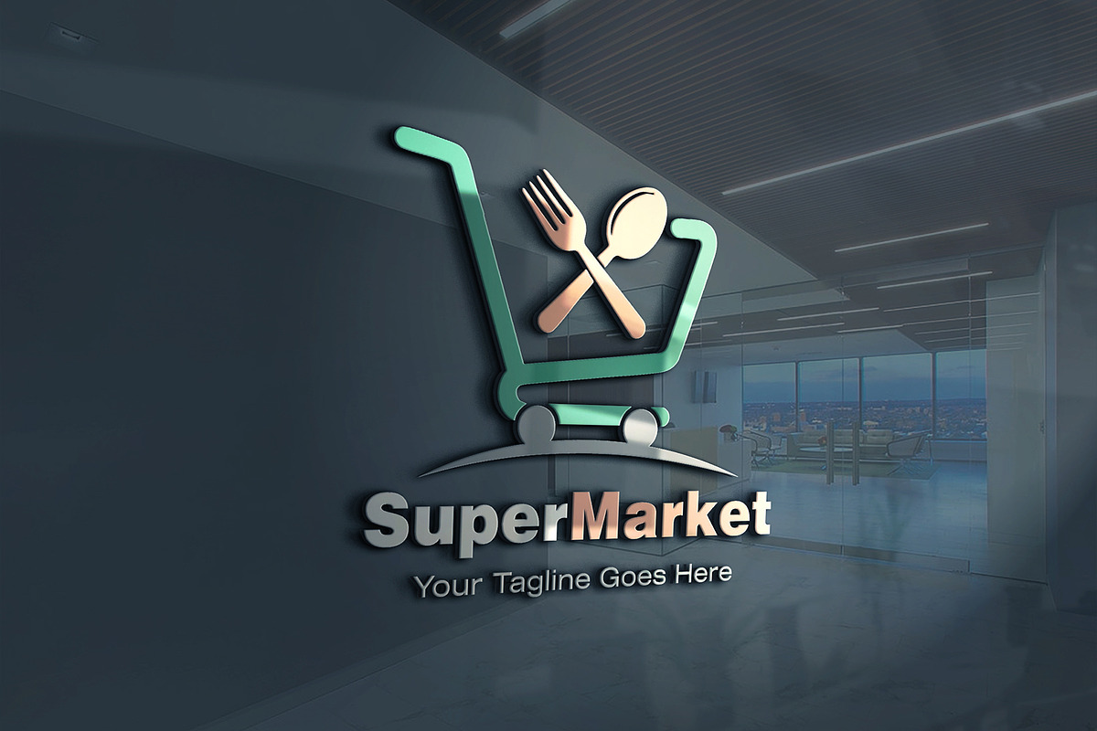 Super Market Logo Design Template preview 4
