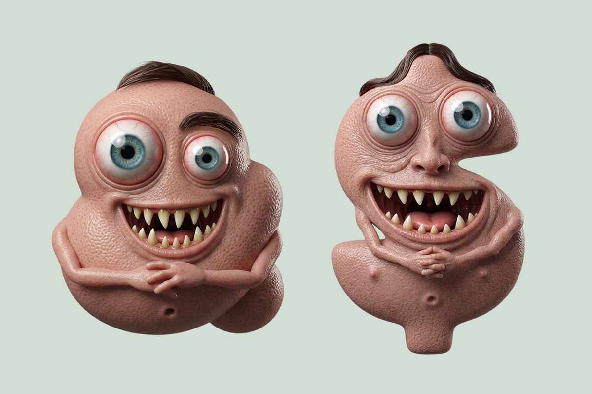 Gobble Monster Font, a Sans Serif Font by Handmadefont (Photo 5 of 12)