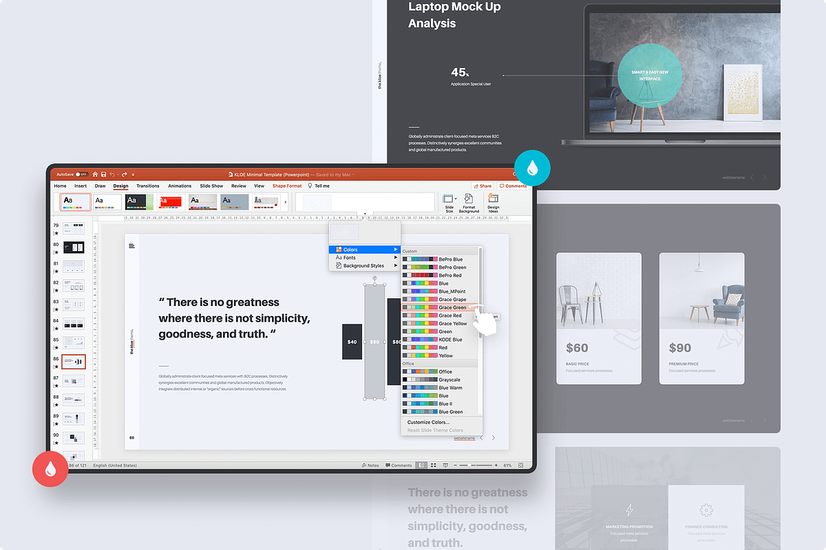 KLOE - Minimal Presentation Template, a Presentation Template by SimpleSmart (Photo 3 of 9)