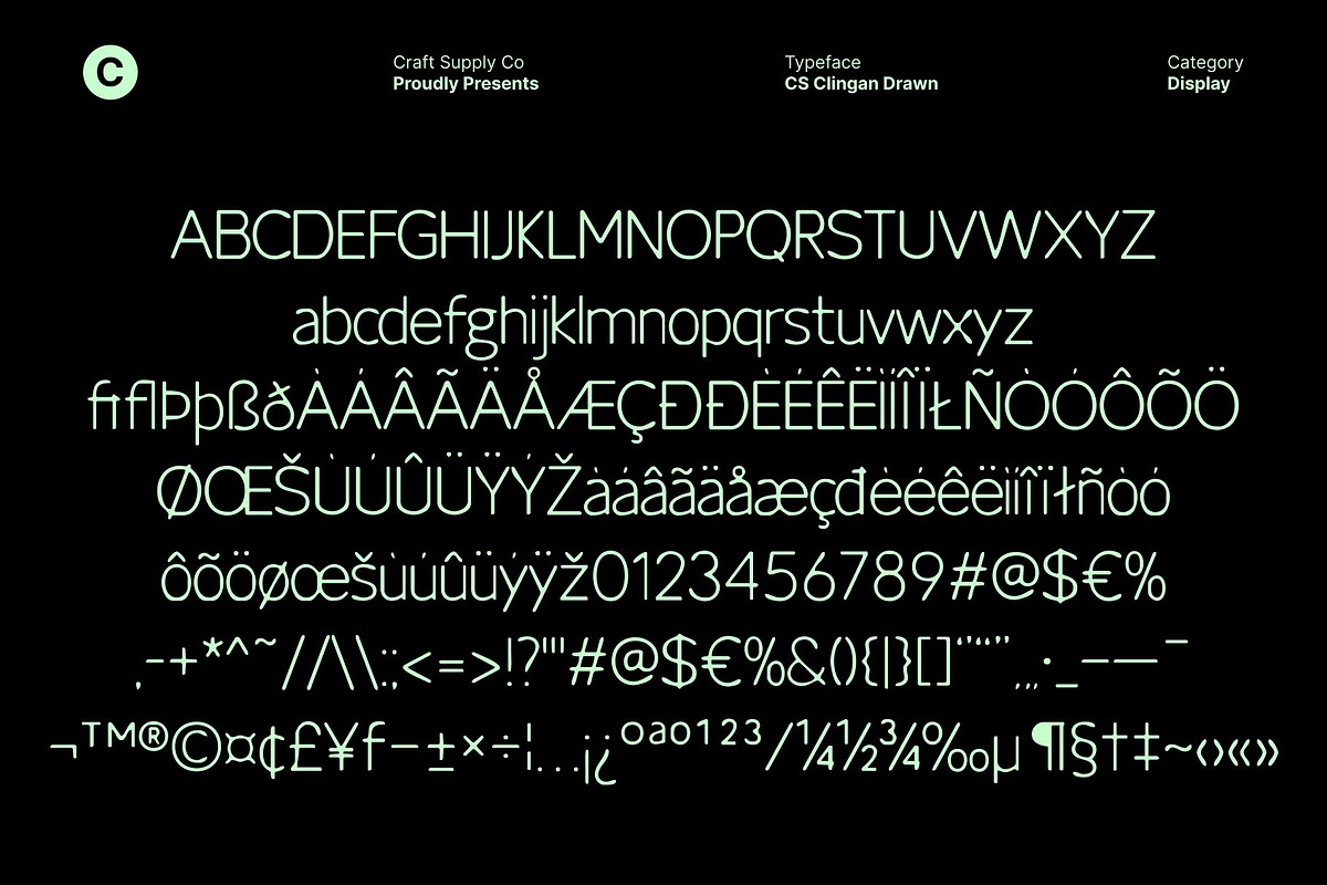 CS Clingan Drawn, a Sans Serif Font by Craft Supply Co. (Photo 8 of 8)