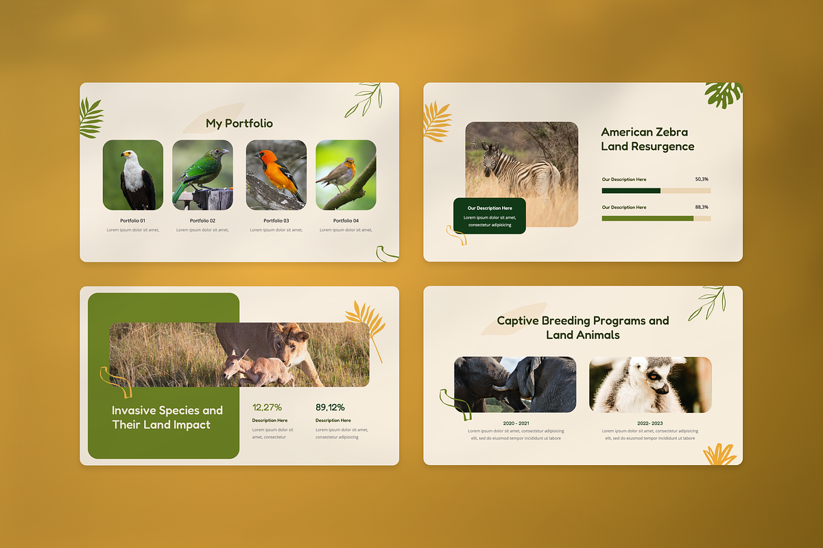 Animal Conservation Google Slide, a Presentation Template by Annora Studio (Photo 6 of 8)