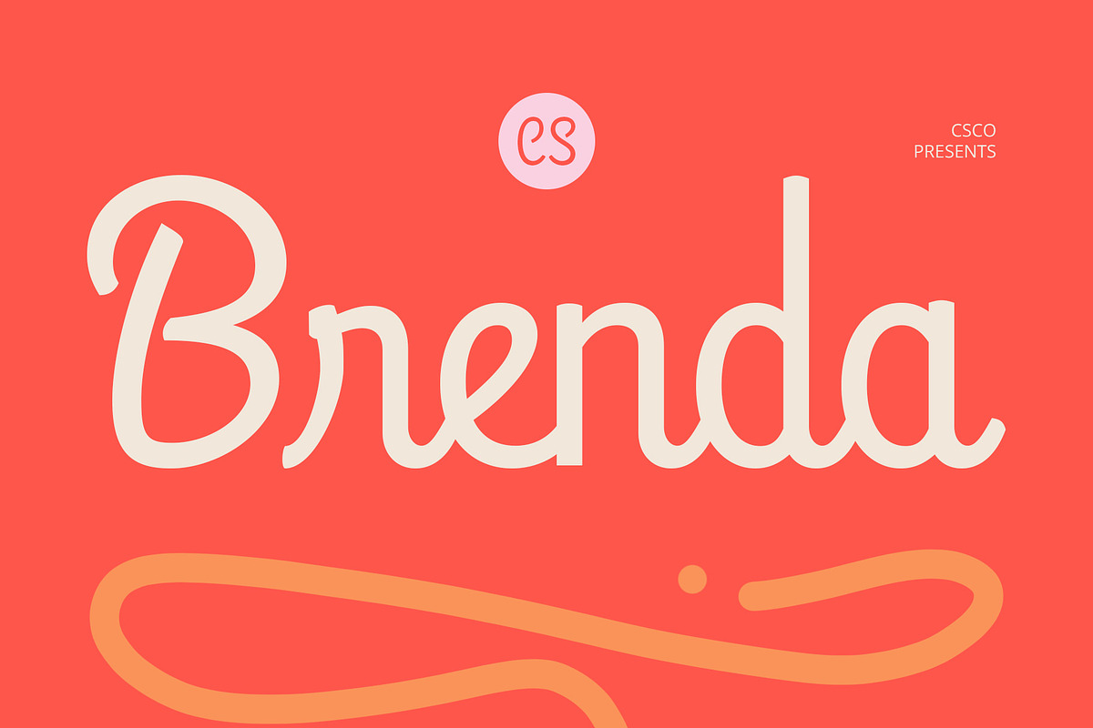 CS Brenda – Script Font, a Script Font by Craft Supply Co. (Photo 1 of 8)