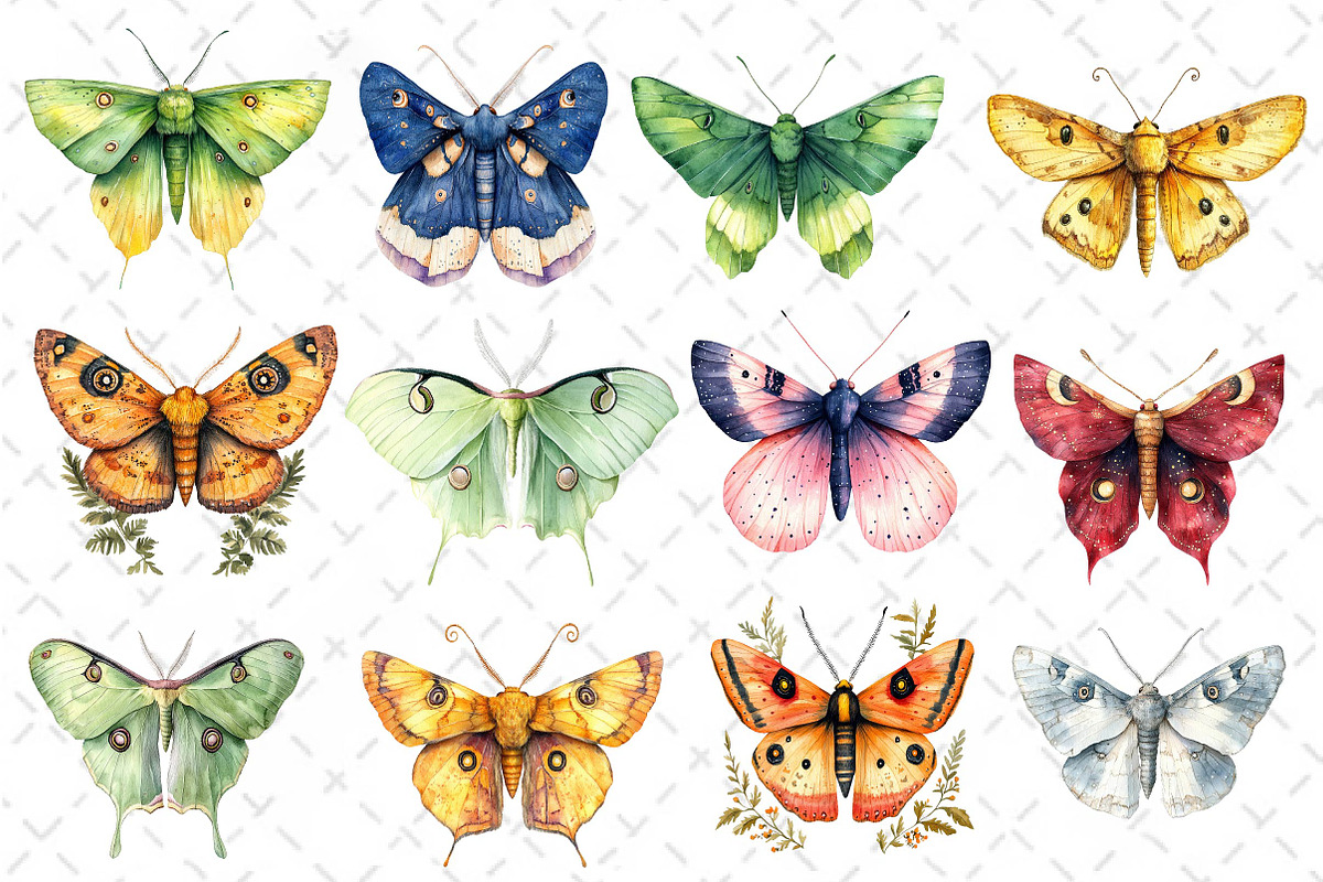 Watercolor Butterfly Clipart PNG, an Illustration by Dream Creation (Photo 3 of 6)