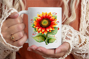 Whimsical Spring Sunflower Clipart, an Illustration by designcity5 (Thumbnail 5 of 5)