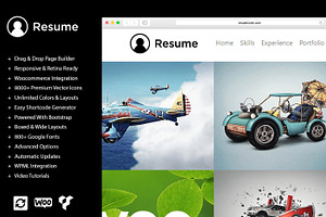 Resume CV Portfolio WordPress Theme