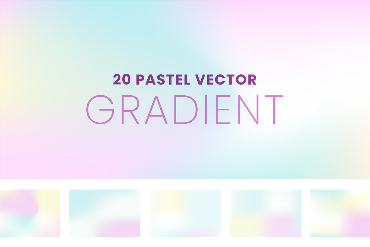 Pale Pastel Gradient Background, an Object Graphic by Vesvocrea (Photo 1 of 6)