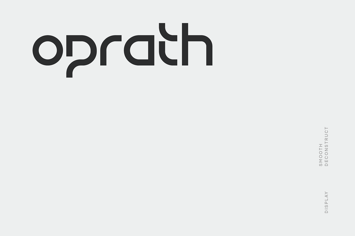 Oprath Font, a Sans Serif Font by baqoos (Photo 1 of 6)