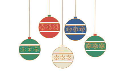 a Christmas ball card