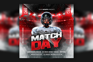 Football Match Day Flyer Template, a Flyer Template by Artonix