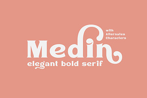 VT Medin - Elegant Bold Serif