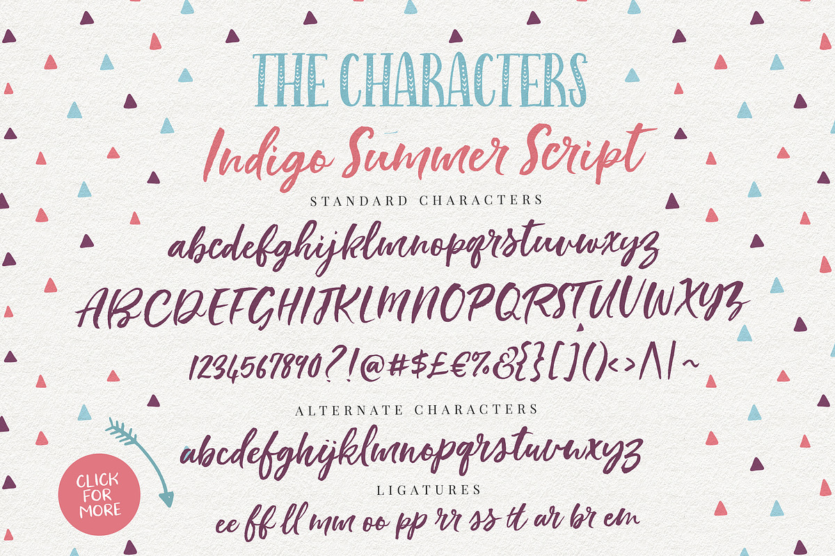 Indigo Summer Font Trio, a Script Font by Nicky Laatz (Photo 9 of 21)