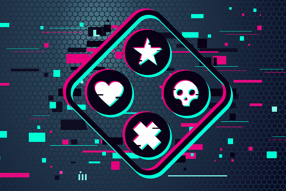Game Glitch Emblem, an Outline Icon by ne2pi (Photo 4 of 4)