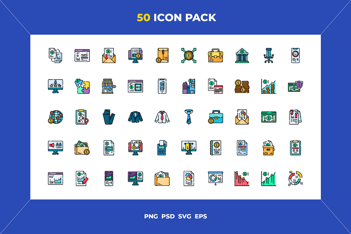 Business icons, an Outline Icon by Wencory (Photo 1 of 2)
