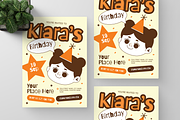 Kids Retro Birthday Invitation, a Flyer Template by Annora Studio (Thumbnail 4 of 6)