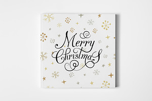 Merry Christmas Typography Card