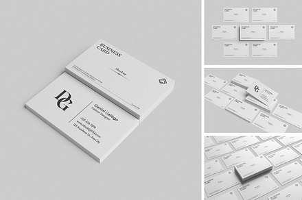 Realistic Business Card Mockup, a Books & Magazine Mockup by Difa Design