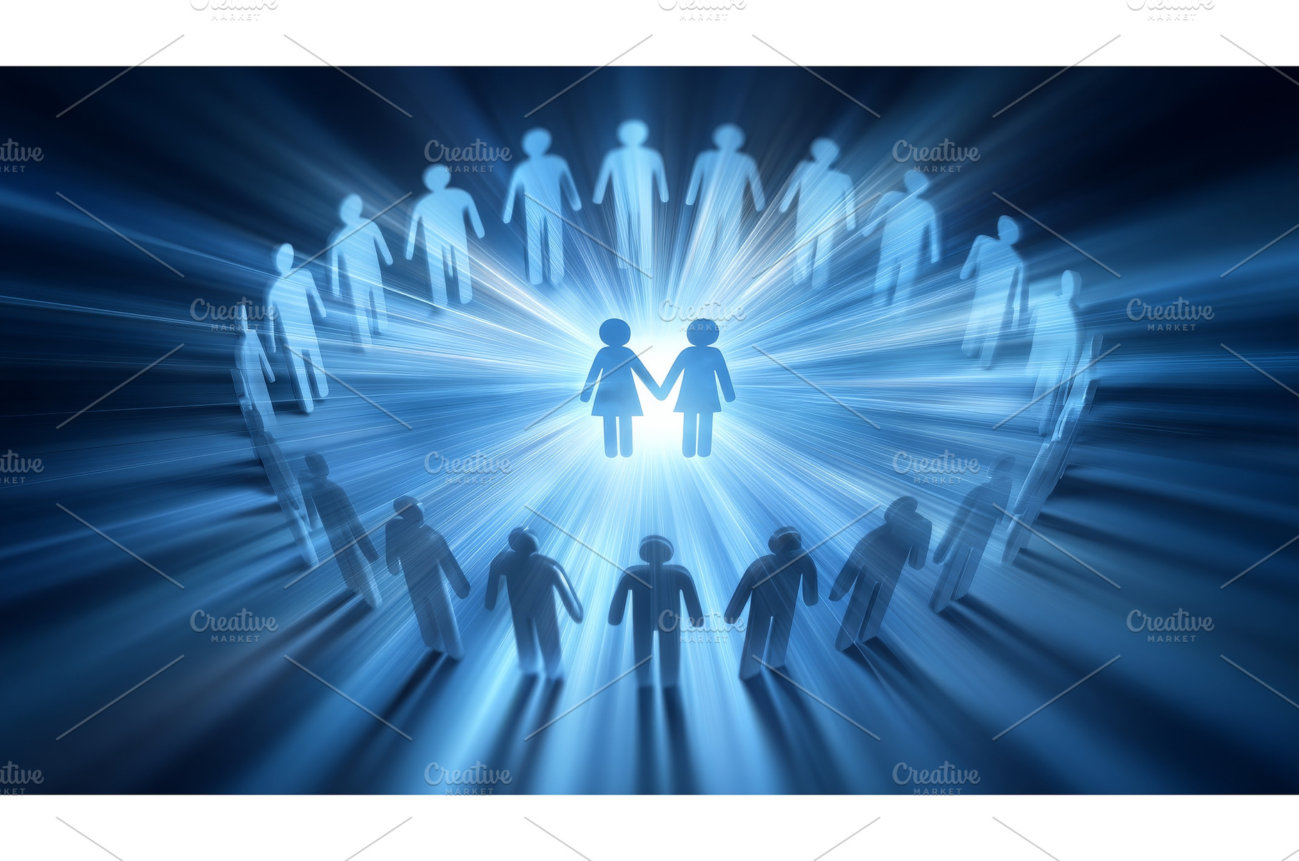 Elevated view of diverse healthcare, a Business Photo by ZinetroN