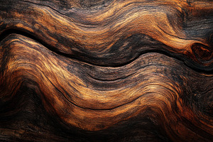 Dark brown wood grain texture swirli, an Abstract Photo by Pixeness Studio