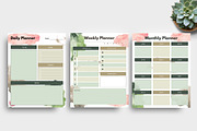 Canva Daily Weekly Monthly Planner, a Stationery Template by Ultimate Template Shop (Thumbnail 2 of 6)