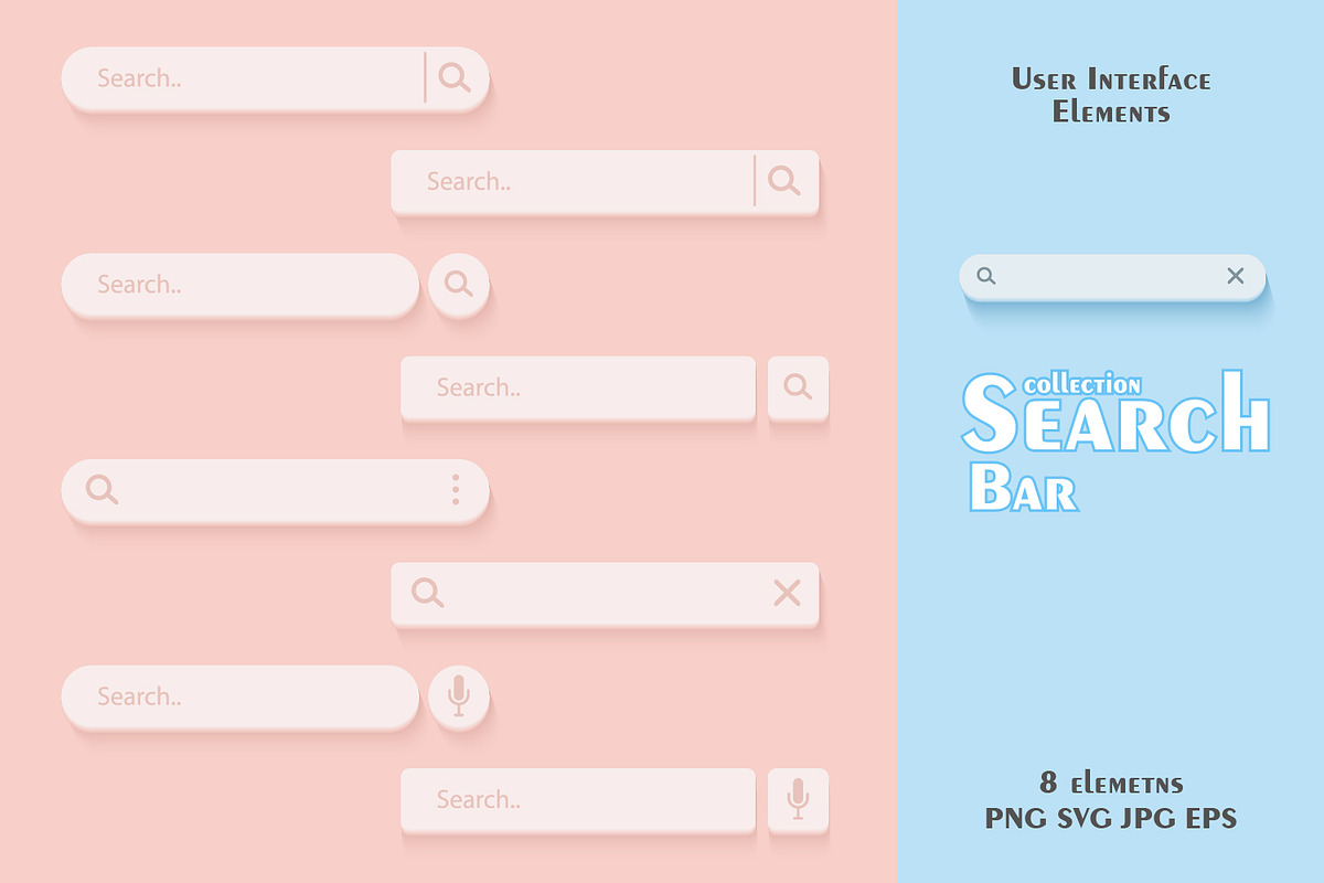 Search bar - user interface, a Templates & Theme by KeronnArt (Photo 1 of 6)