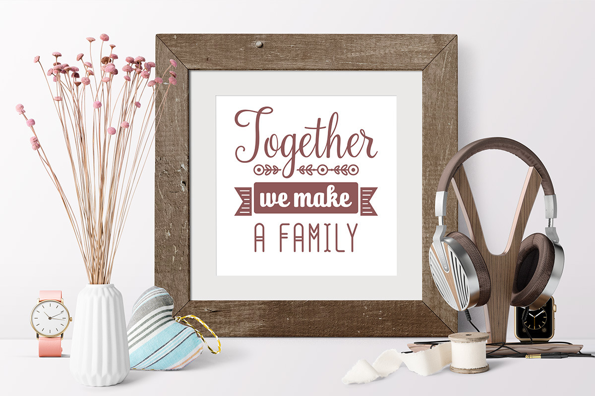 Love Family Quotes. SVG bundle, an Illustration by Zoya Miller (Photo 5 of 14)