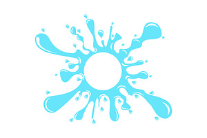 WATER SPLASH LOGO, a Branding & Logo Template by Studio Grapich88