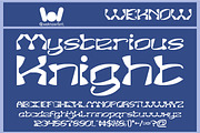 Shuriken Ninja font, a Font by weknow (Thumbnail 5 of 8)