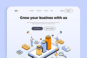 Collection of Landing page templates, a Templates & Theme by Creative Graphics (Thumbnail 7 of 11)