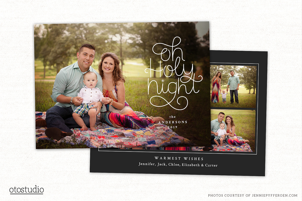 Christmas Card Template CC322, a Card Template by OtoStudio (Photo 1 of 2)