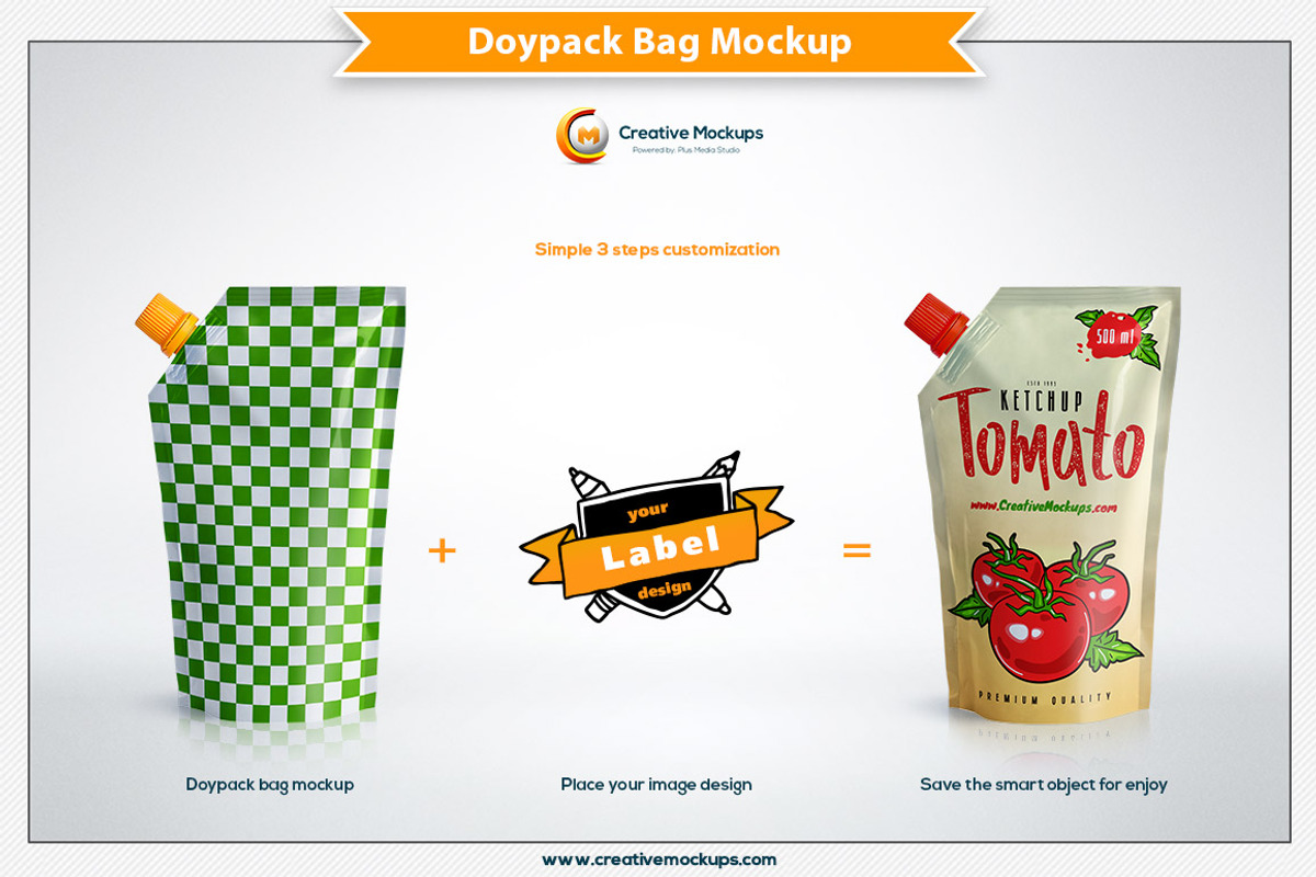 Corner Spout Doypack Bag Mockup, a Cups & Container Mockup by Plus Media (Photo 2 of 5)