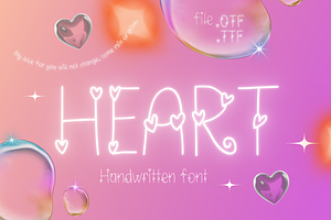 Heart | Romantic Handwritten Font
