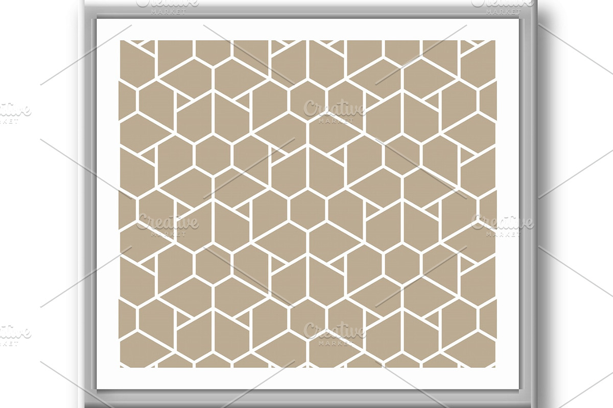 The geometric pattern with lines, a Decorative Illustration by RODINA (Photo 3 of 3)