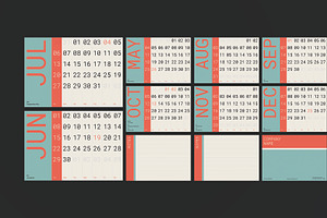 Simple 2025 Desk Calendar