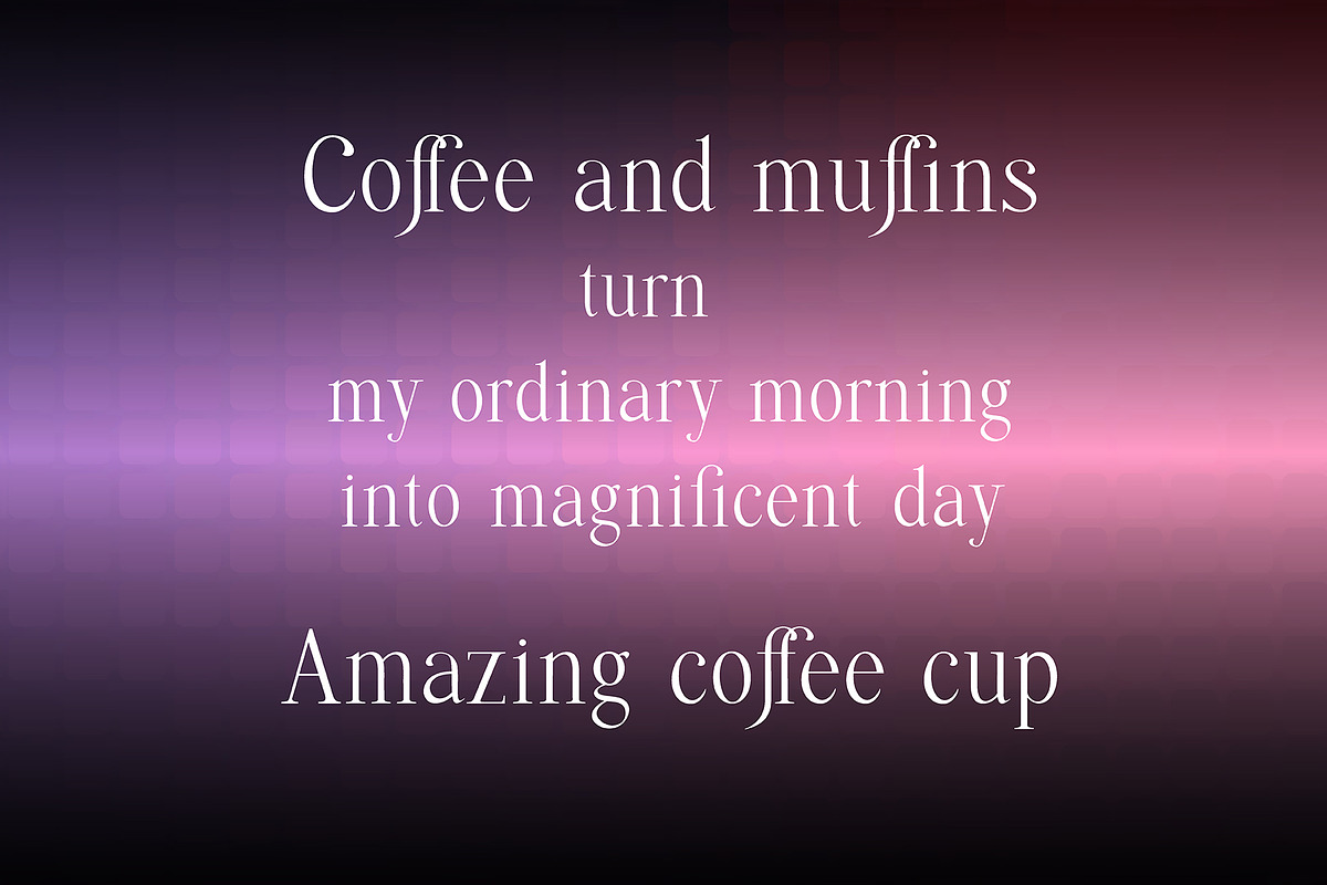 Quffer, serif regular font preview 4